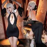 東方魅影 深V高衩旗袍